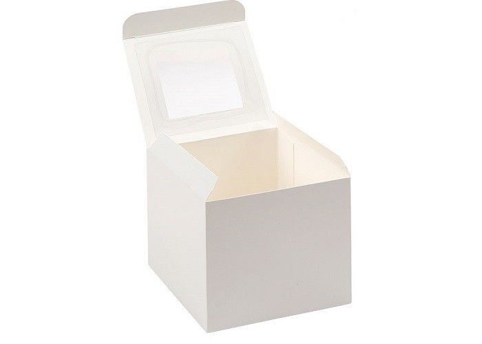 Foldable Christmas Ivory Cardboard Box Decorative With Lids Custom