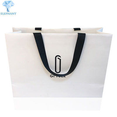 OEM ODM White Glossy Gift Bags