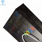 Offset Printing Black Paper Gift Bags With Handles Eco Friendly