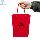 OEM Logo Kraft Paper Shopping Bags With Handles Bulk Matt Varnish