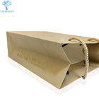 3 Layer Personalized Brown Gift Bags With Handles Tea Packaging
