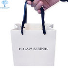 Embossed Coated paper Cloth Gift Bags With Handles Eco friendly