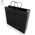 Heavy Duty Printed Paper Carrier Bags 20×21×8cm Matte Black Gift Bags