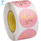 Synthetic Paper Waterproof Thank You Sticker Roll Flexographic Printing