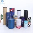 Clothes T Shirt Cylinder Cardboard Containers With Lids Glossy Lamination
