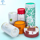 Oval Cardboard Cylinder Packaging Biodegradable White Paper Tube Packaging
