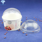 White 8oz 12oz Custom Printed Ice Cream Cups Biodegradable