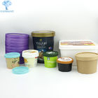 Smoothies Ice Cream Paper Cup 5OZ 12Oz Gelato Cups And Spoons