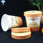 OEM ODM Custom Printed Ice Cream Containers 8OZ With Lid