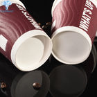 Matt Lamination ripple coffee cups 8Oz Hot Cups With Lids