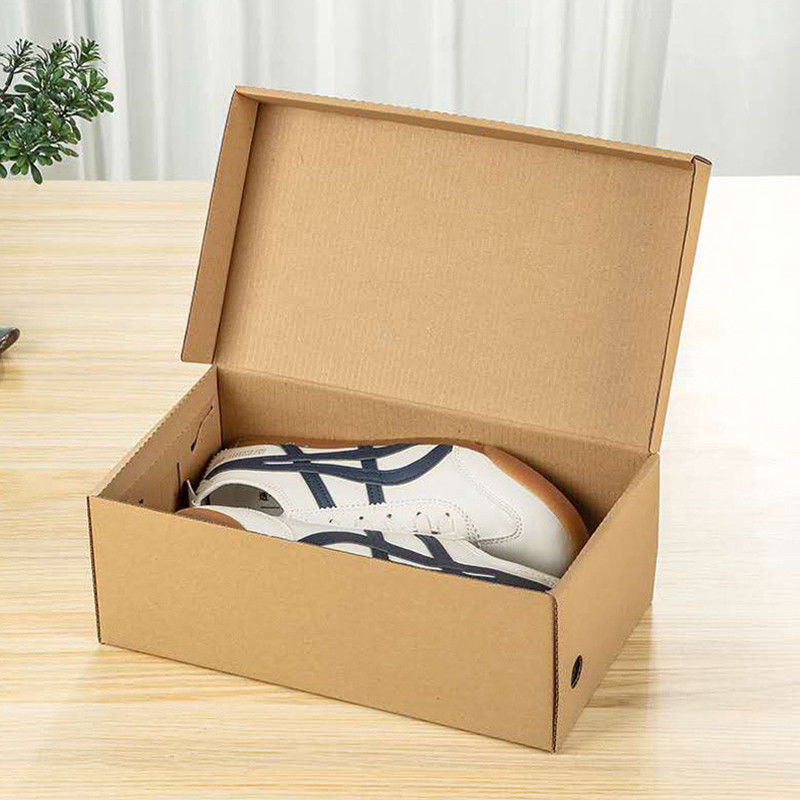 Recyclable Biodegradable Corrugated Cardboard Boxes Shoe Packaging
