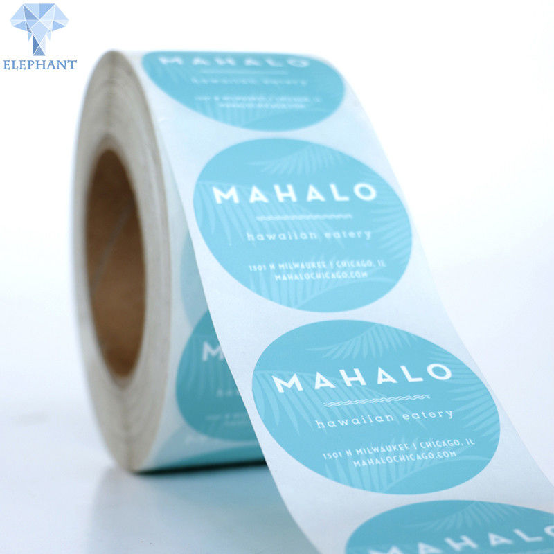Peelable Hot Stamping Printed Self Adhesive Labels On A Roll