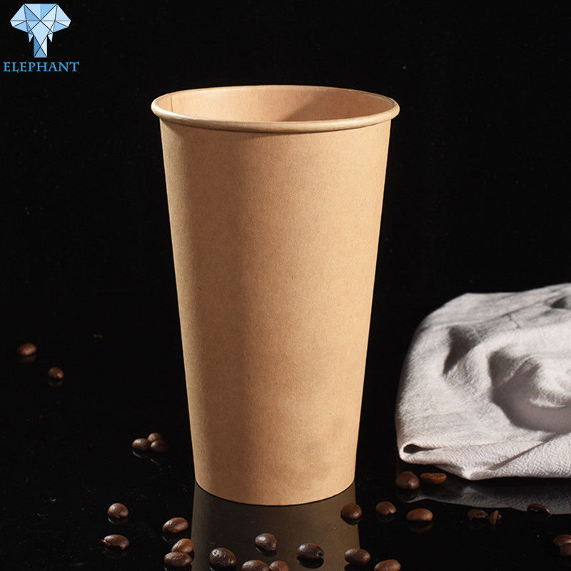 Biodegradable 14oz 22oz Custom Disposable Coffee Cups CMYK Printing