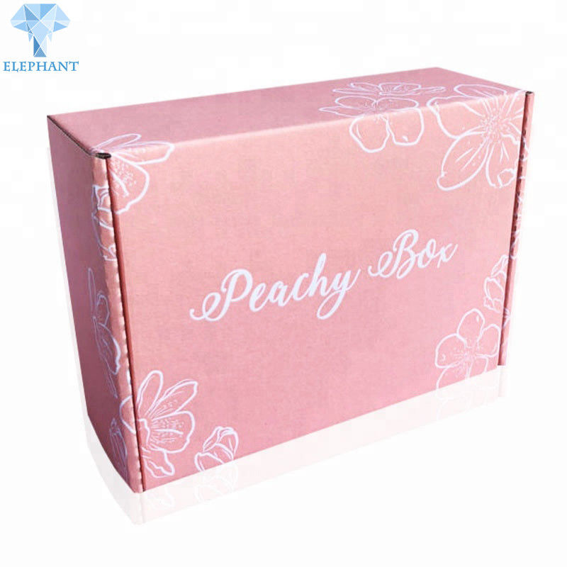 38cm×24cm×15cm Corrugated Mailer Boxes Glossy Lamination Cosmetic Packaging