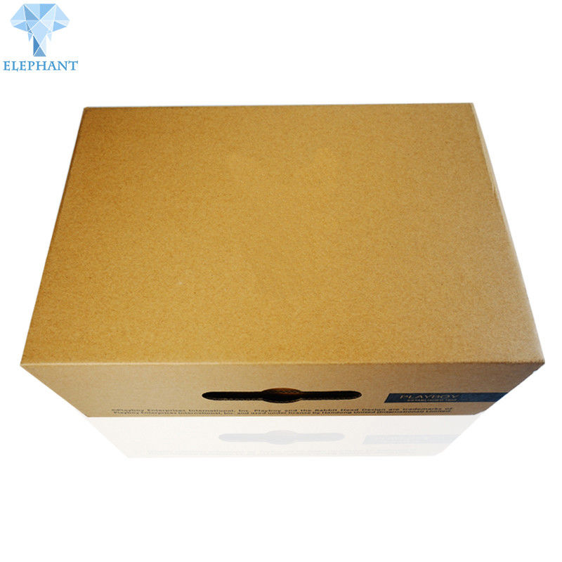 Corrugated Custom Packing For Carton Brown Printing Logo With Cardboard Mailer Boxes