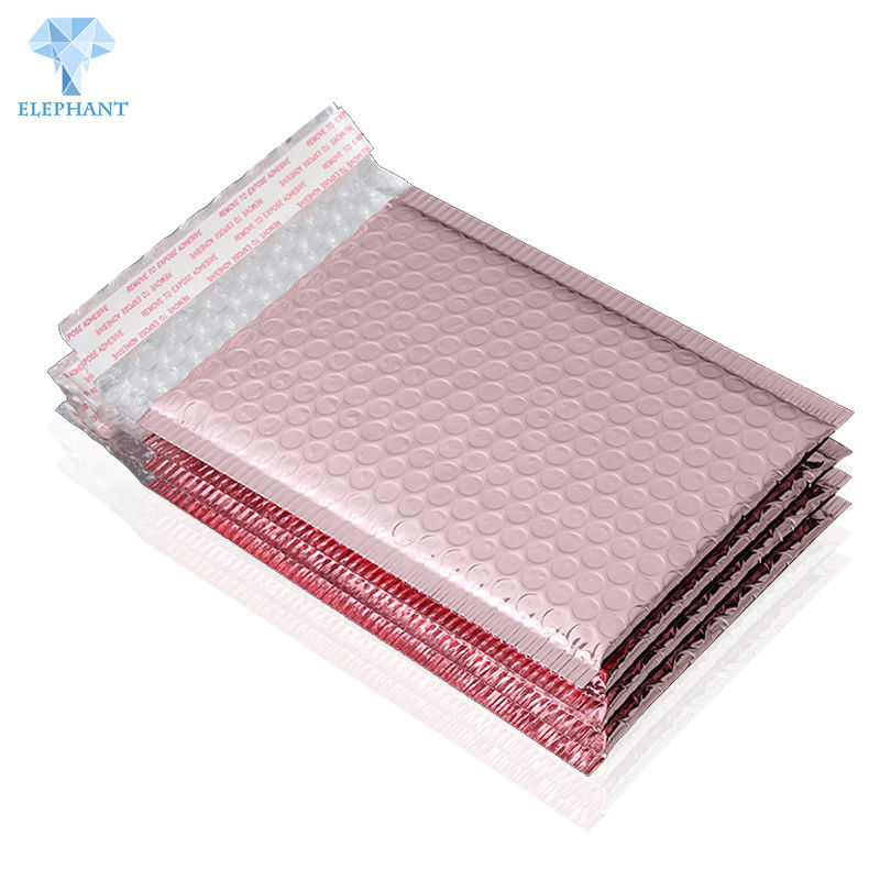 Rose Gold Glitter Poly Bubble Mailers Recyclable Garment Packaging