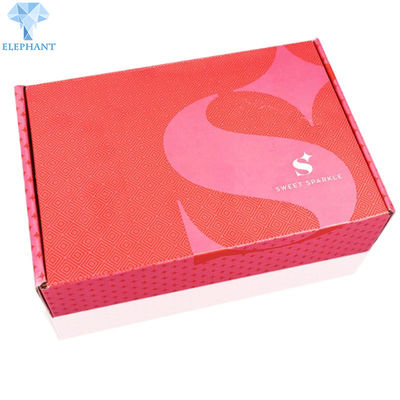 Embossed Skin Care Kraft Corrugated Mailers Offset Printing Lightweight